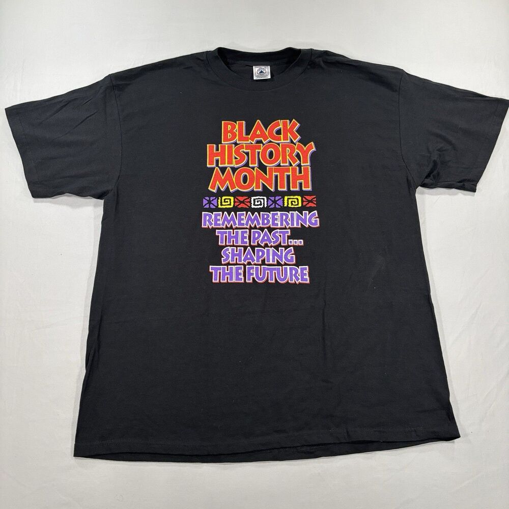 Vintage Delta Pro Weight Black History Month T-Shirt Size XL